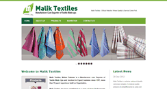 Desktop Screenshot of maliktex.com